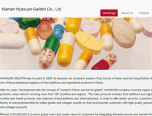 Tablet Screenshot of hx-gelatin.com